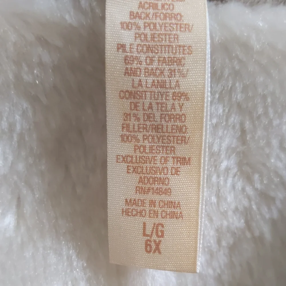 Arizona Jean Company Kids Tan Faux Shearling Hooded Coat